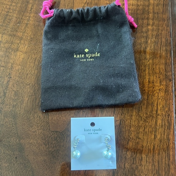 Kate Spade - Silver and Pearl Earrings (Brand New) - Picture 2 of 3